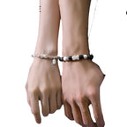 FJHDIY050 Cat's Eye Obsidian Sterling Silver Pixiu Bracelet 8mm