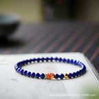 FJHDIY017 Lapis lazuli Bracelet 4mm