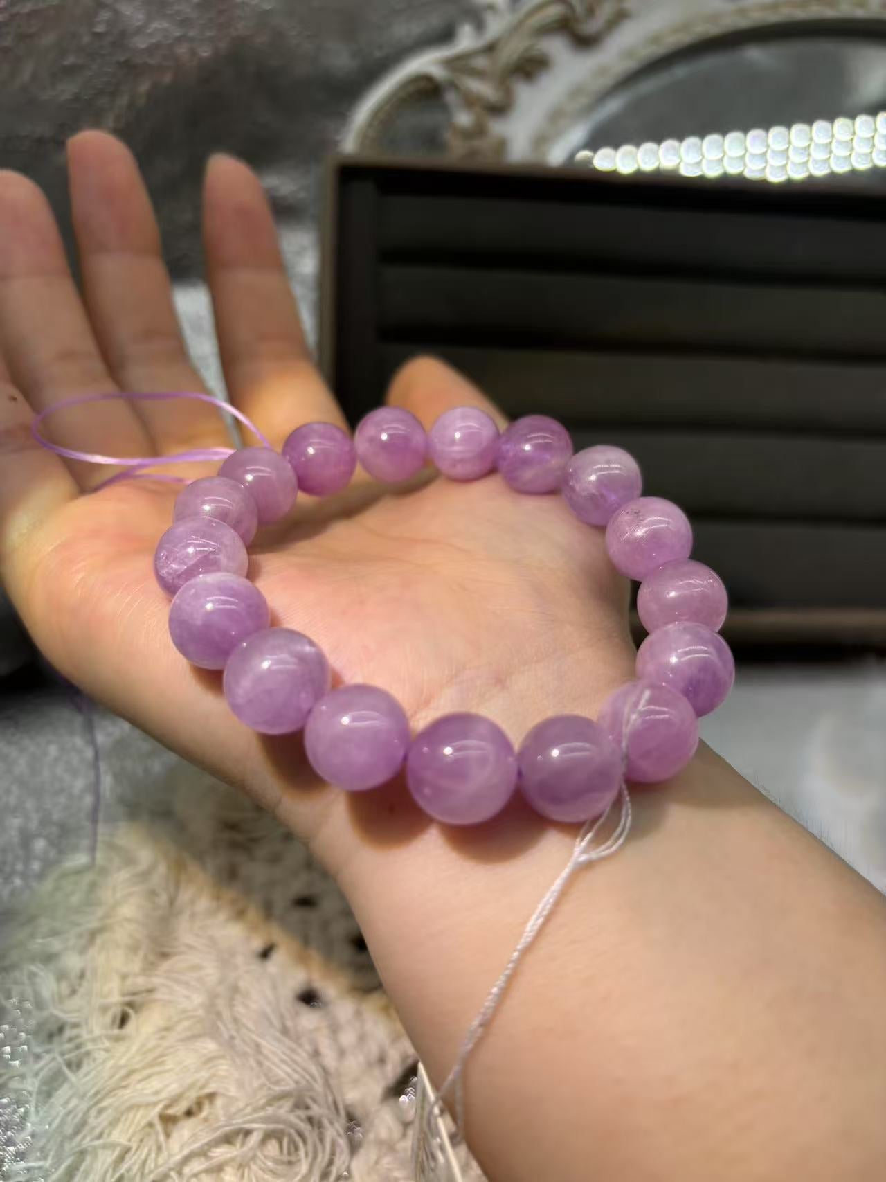 XLSL081 Kunzite bracelet 6/8/10/12mm
