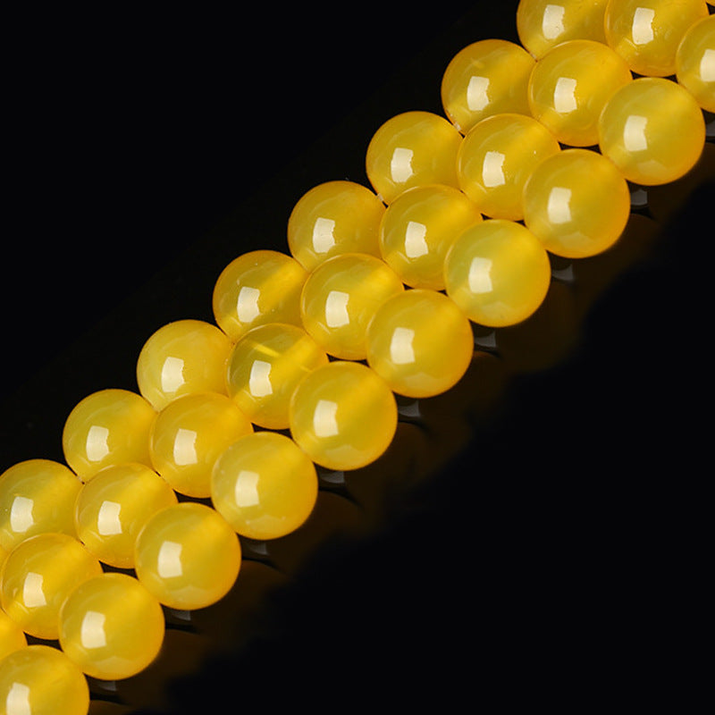 黄玉 連材 8/10/12mm