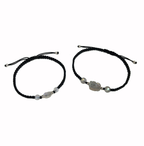 FJHDIY024 Moonstone Crystal Pixiu Weaving Bracelet 8mm