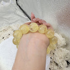 XLSL032 Yellow Fluorite bracelet 6/8/10/12mm