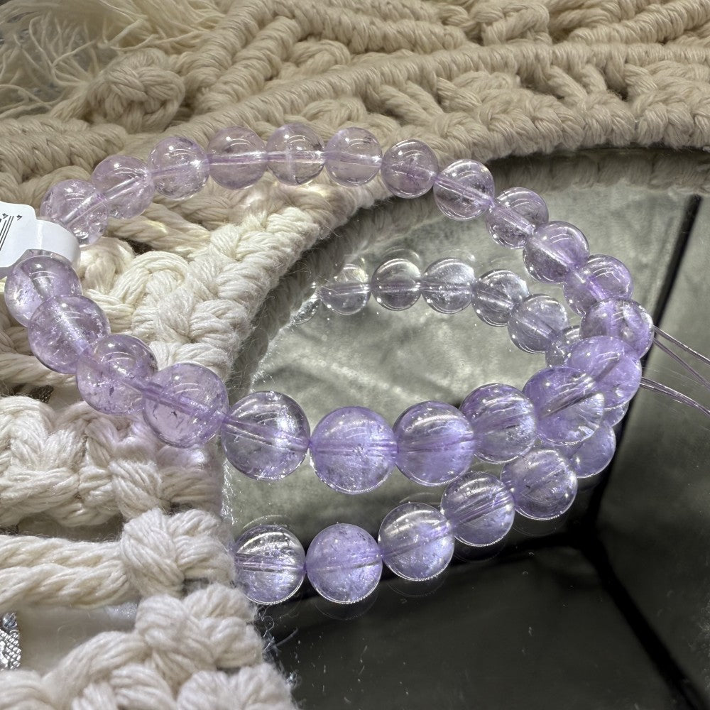 XLSL075 Amethyst Lavender bracelet 6/8/10/12mm