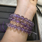 XLSL075 Amethyst Lavender bracelet 6/8/10/12mm