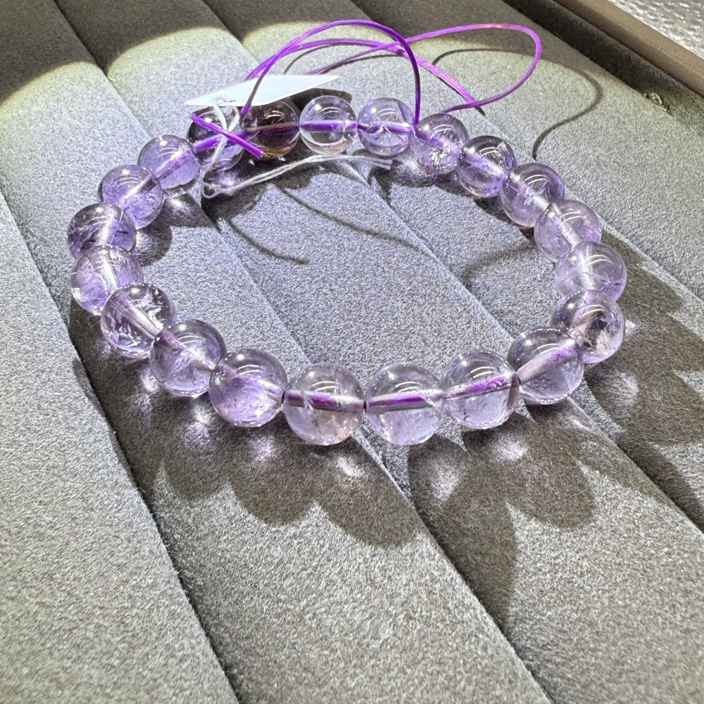 XLSL075 Amethyst Lavender bracelet 6/8/10/12mm