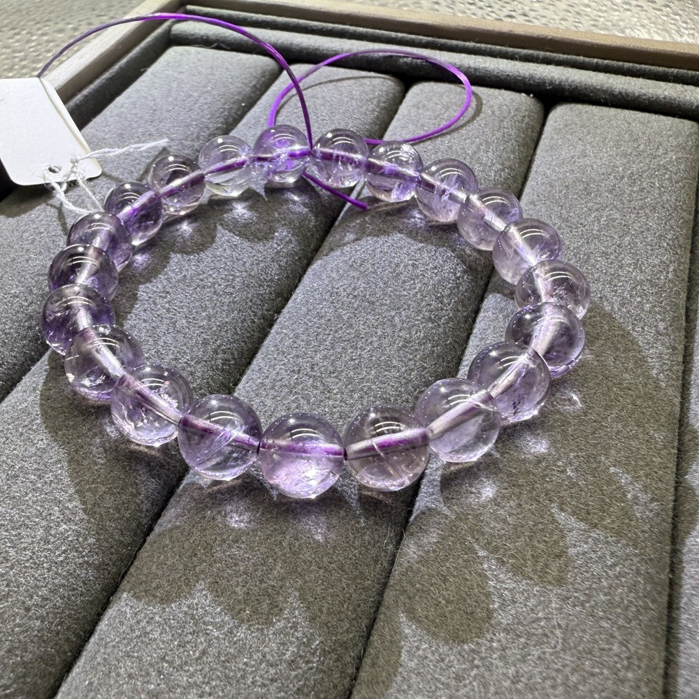 XLSL075 Amethyst Lavender bracelet 6/8/10/12mm