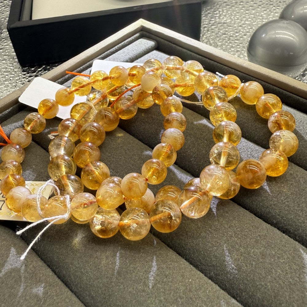XLSL030 Yellow Tower Crystal bracelet 6/8/10/12mm