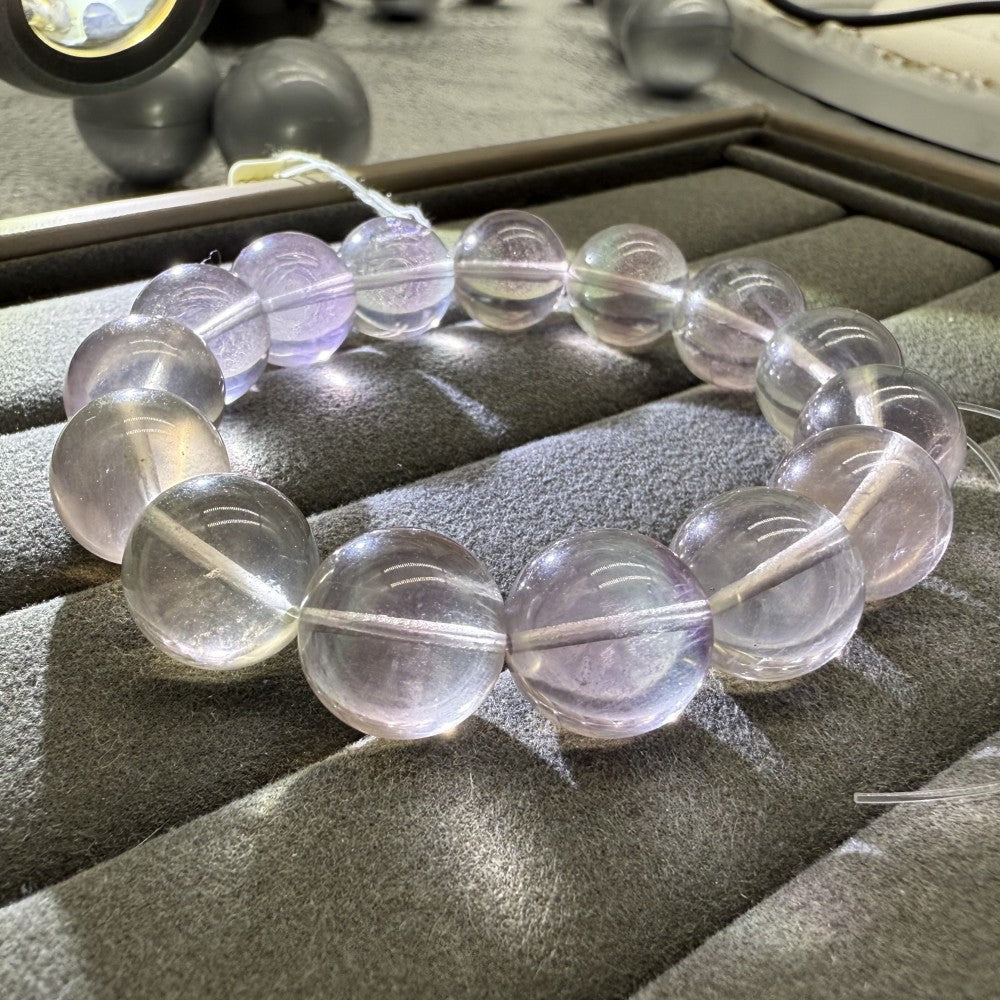 XLSL011 Colored Fluorite bracelet 6/8/10/12mm