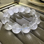 XLSL040 Aquamarine black hair bracelet 6/8/10/12mm