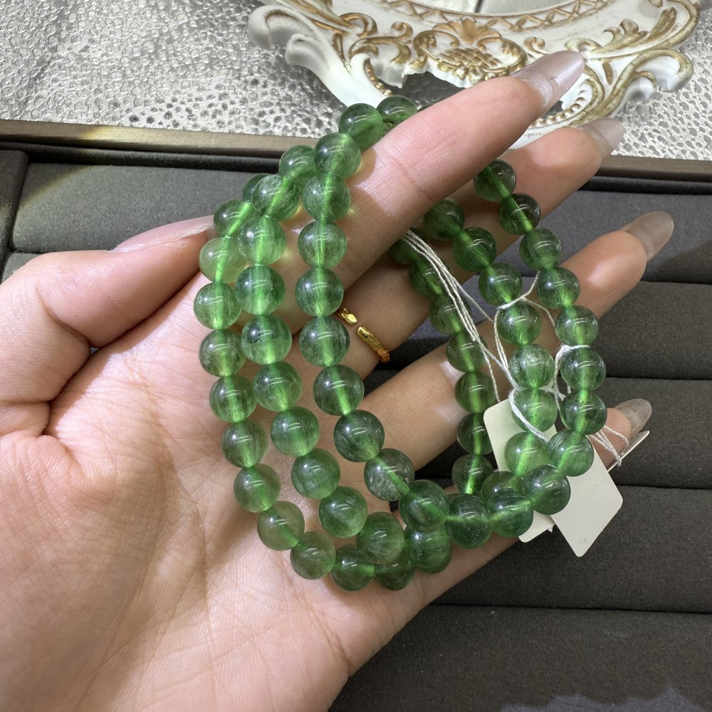 XLSL052 Green Fluorite bracelet 6/8/10/12mm