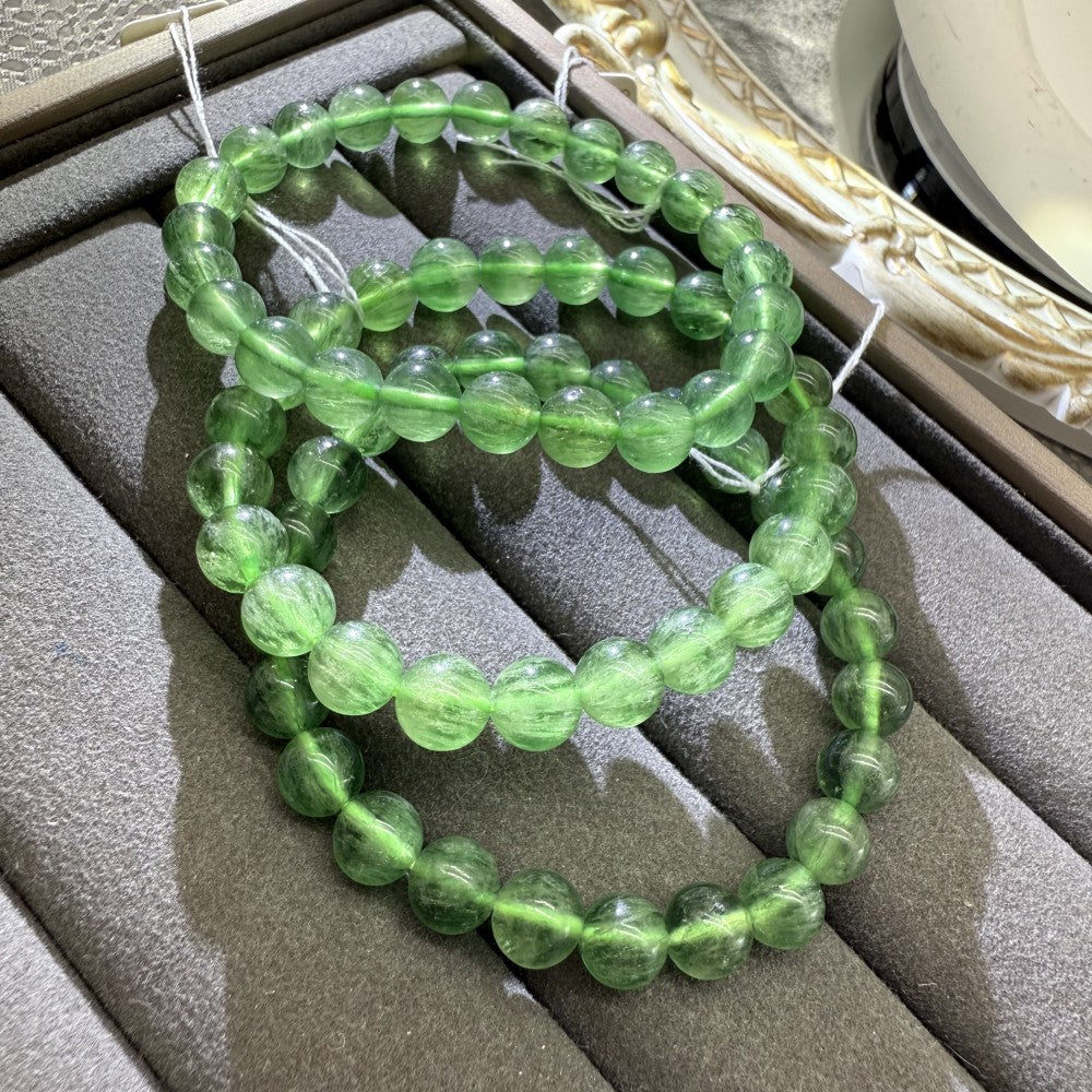 XLSL052 Green Fluorite bracelet 6/8/10/12mm