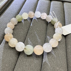XLSL010 Colorful rabbit fur bracelet 6/8/10/12mm