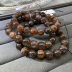 XLSL022 Black Gold Super Seven bracelet 6/8/10/12mm