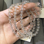 XLSL069  Silver Rutilated Quartz bracelet 6/8/10/12mm