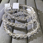 XLSL069  Silver Rutilated Quartz bracelet 6/8/10/12mm