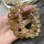 XLSL036 Golden Rutilated Quartz 2 bracelet 6/8/10/12mm
