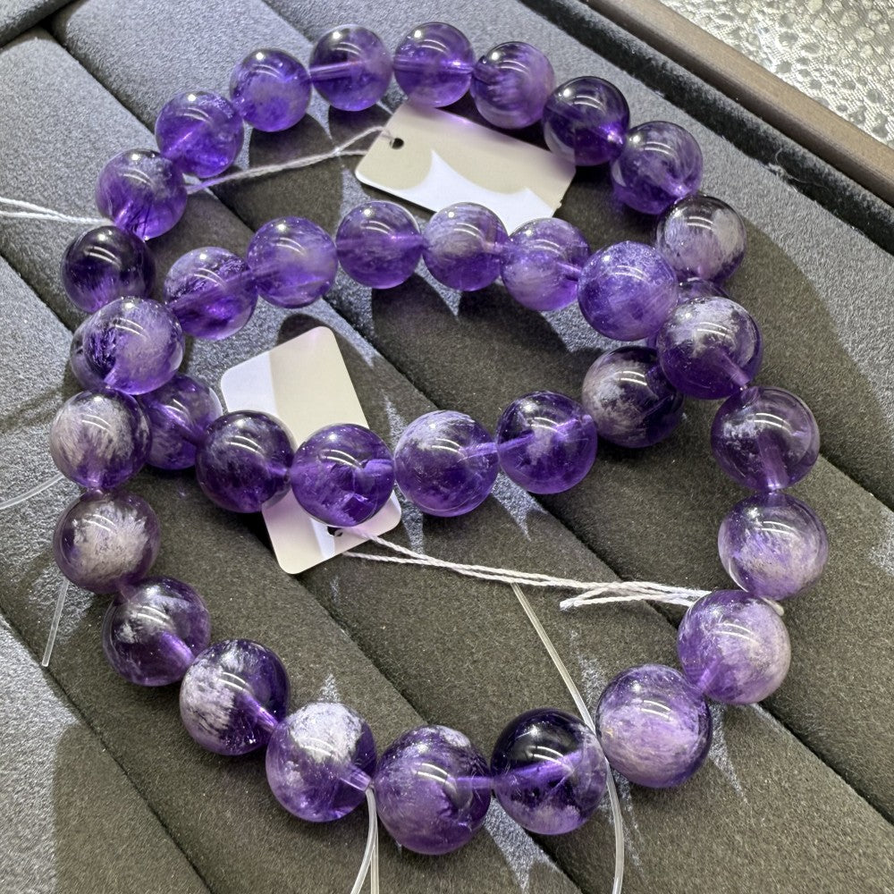 XLSL077 Purple Super Seven bracelet 6/8/10/12mm