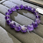 XLSL077 Purple Super Seven bracelet 6/8/10/12mm