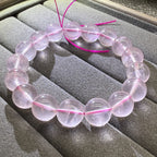XLSL015  Rose Quartz bracelet 6/8/10/12mm