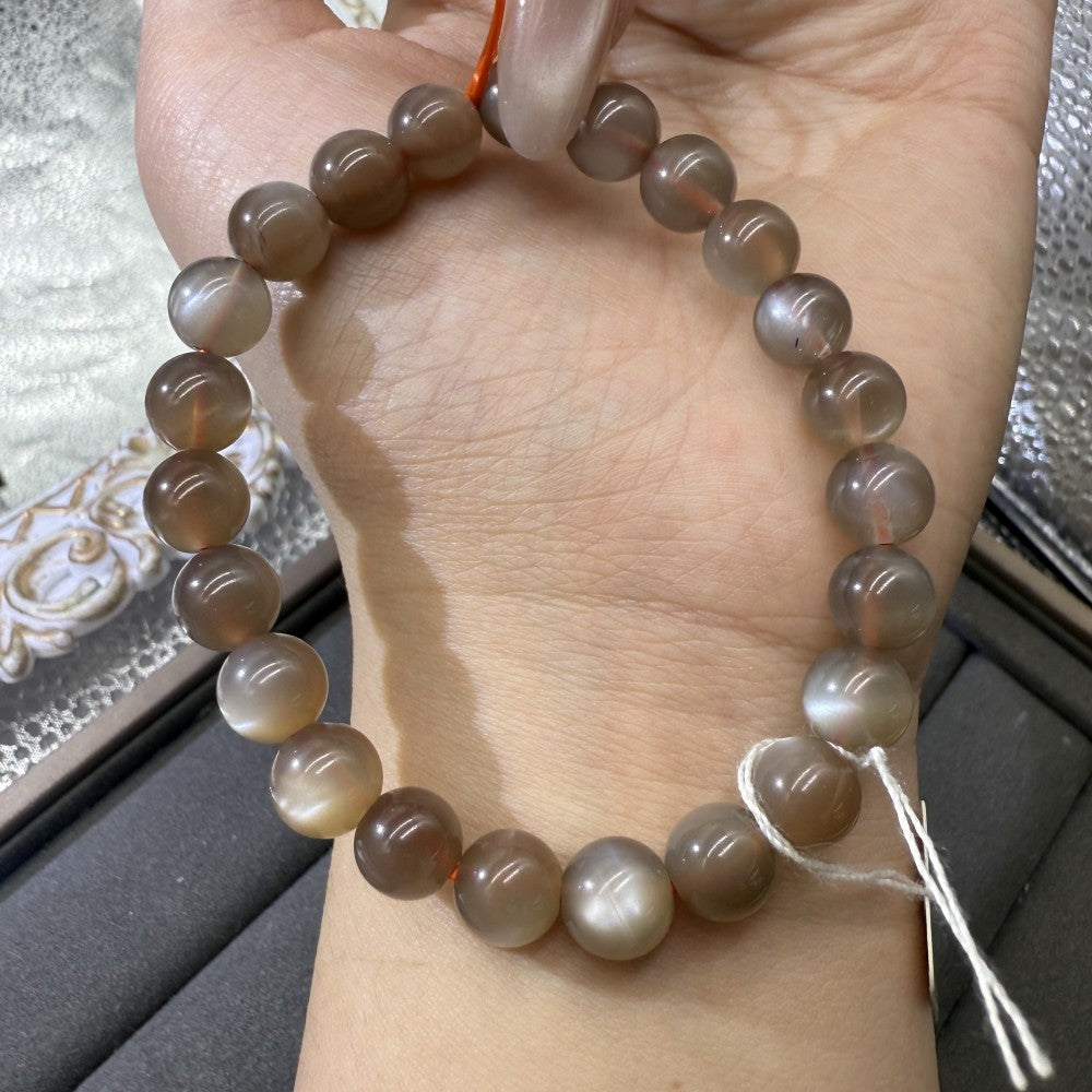 XLSL060 Milk Tea Moonlight bracelet 6/8/10/12mm