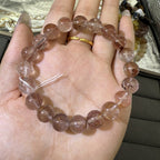 XLSL025 Red copper hair bracelet 6/8/10/12mm
