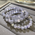 XLSL033 Gray Purple Moonstone bracelet 6/8/10/12mm