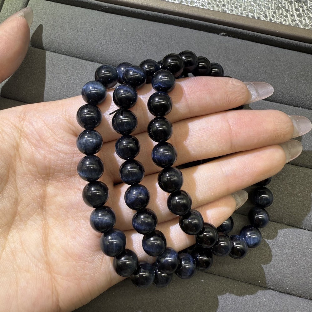 XLSL041 Blue Tiger Eye bracelet 6/8/10/12mm