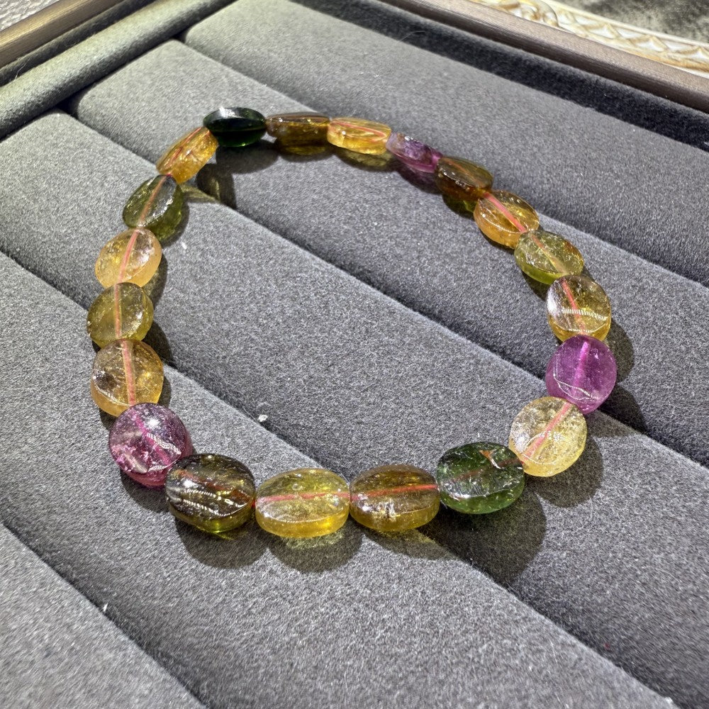 XLSL065 Traveling Tourmaline bracelet 6/8/10/12mm