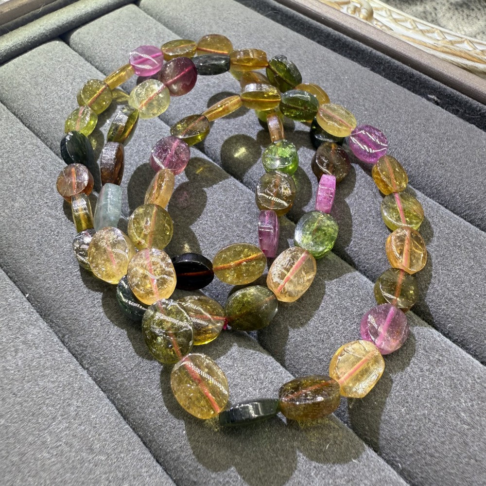 XLSL065 Traveling Tourmaline bracelet 6/8/10/12mm