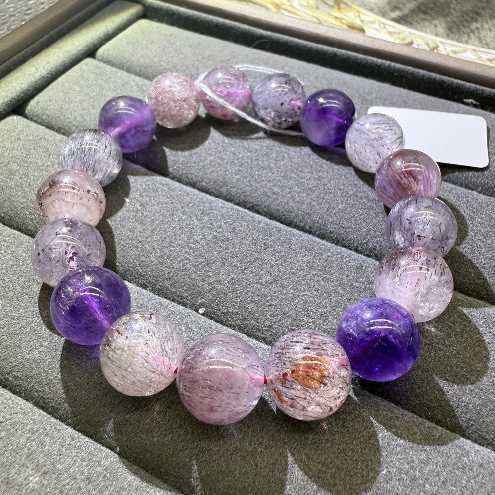 XLSL013 Super Seven  bracelet 6/8/10/12mm