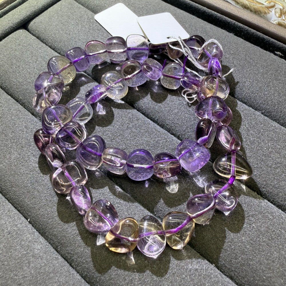 XLSL066  Traveling Ametrine bracelet 6/8/10/12mm