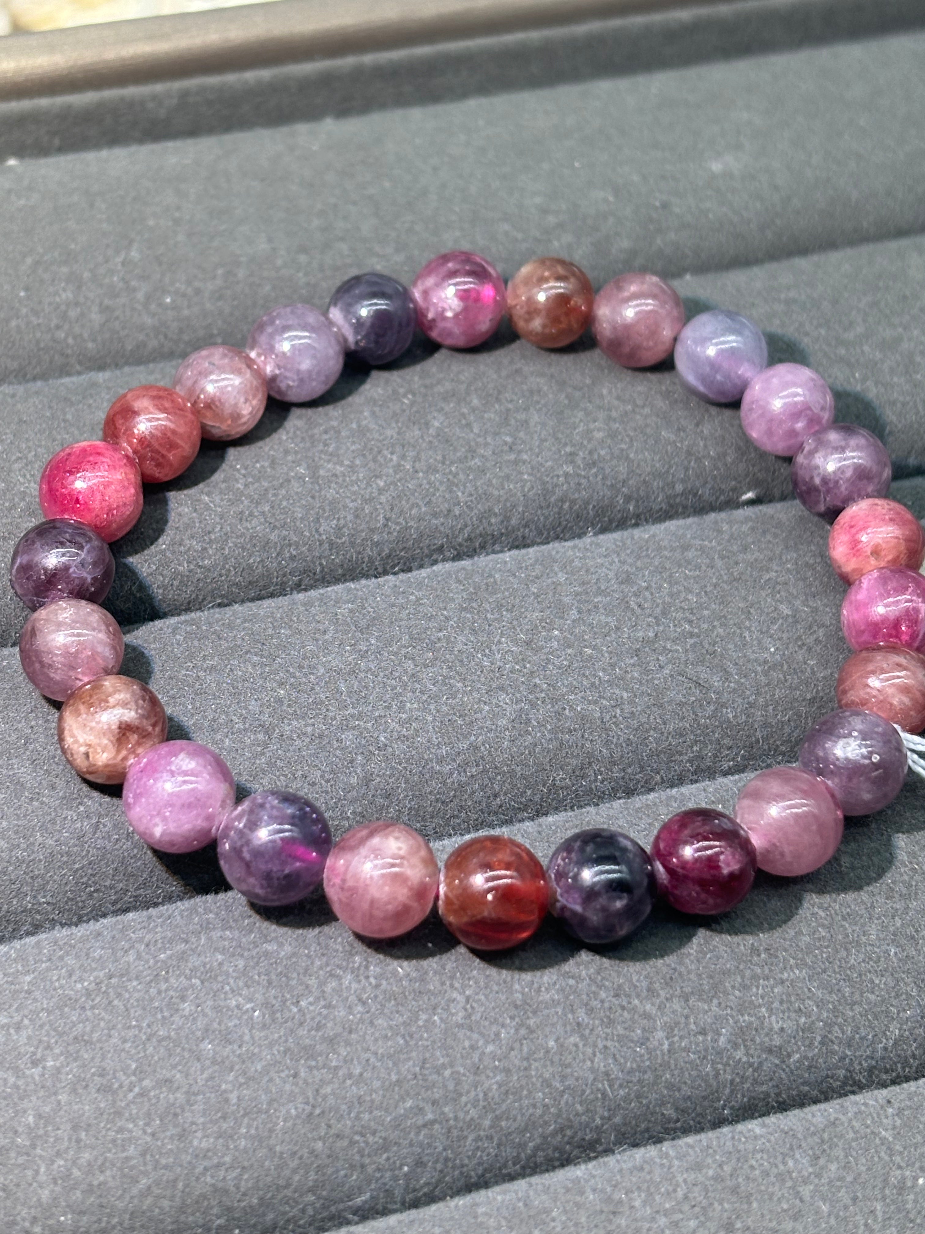 XLSL089 Color Spinel bracelet 6/8/10/12mm