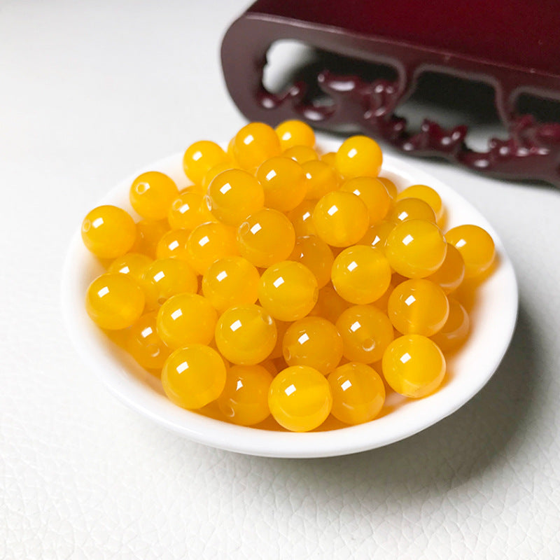 黄玉 連材 8/10/12mm