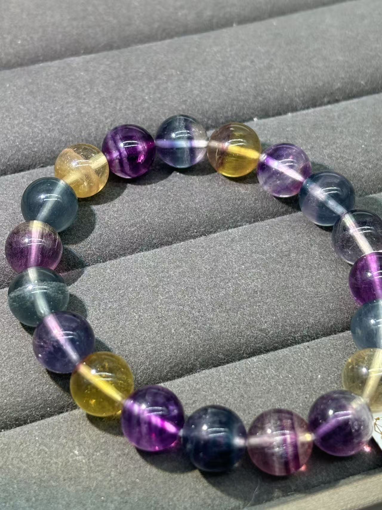 XLSL100 Color Fluorite2 bracelet 6/8/10/12mm