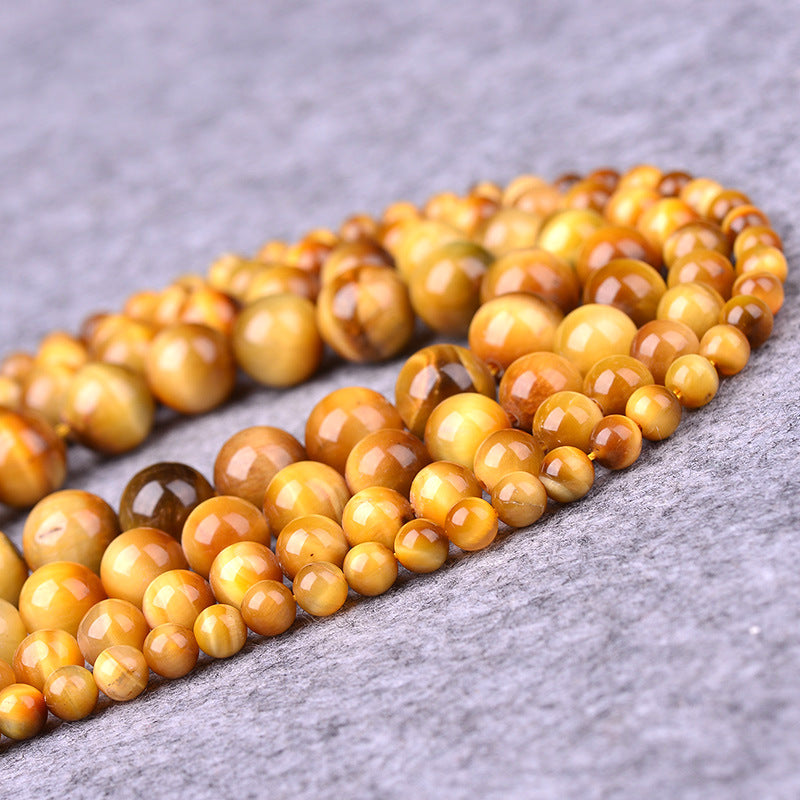 ゴールドタイガーアイ石 連材 8/10/12mm