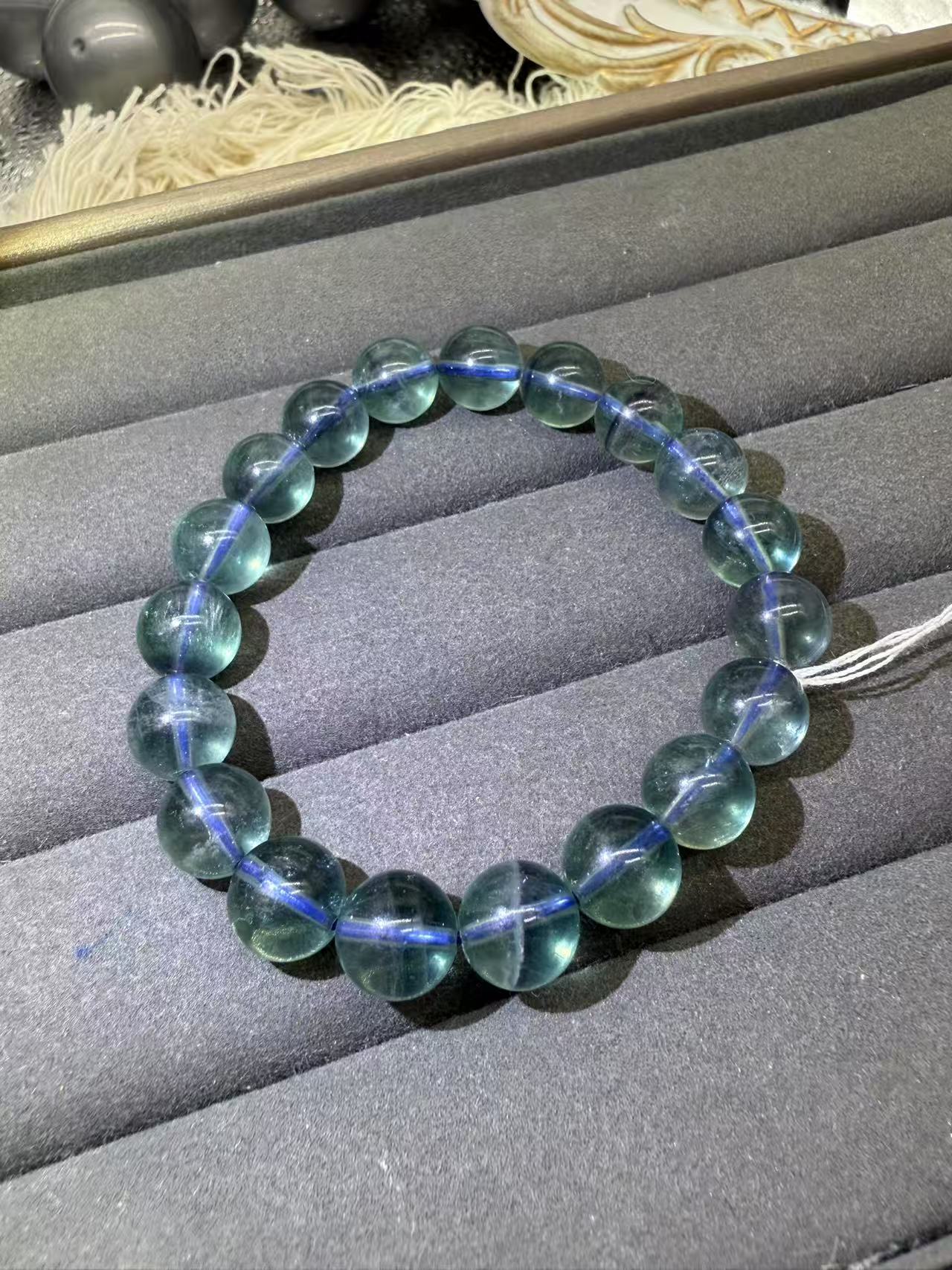 XLSL083 Blue Fluorite bracelet 6/8/10/12mm