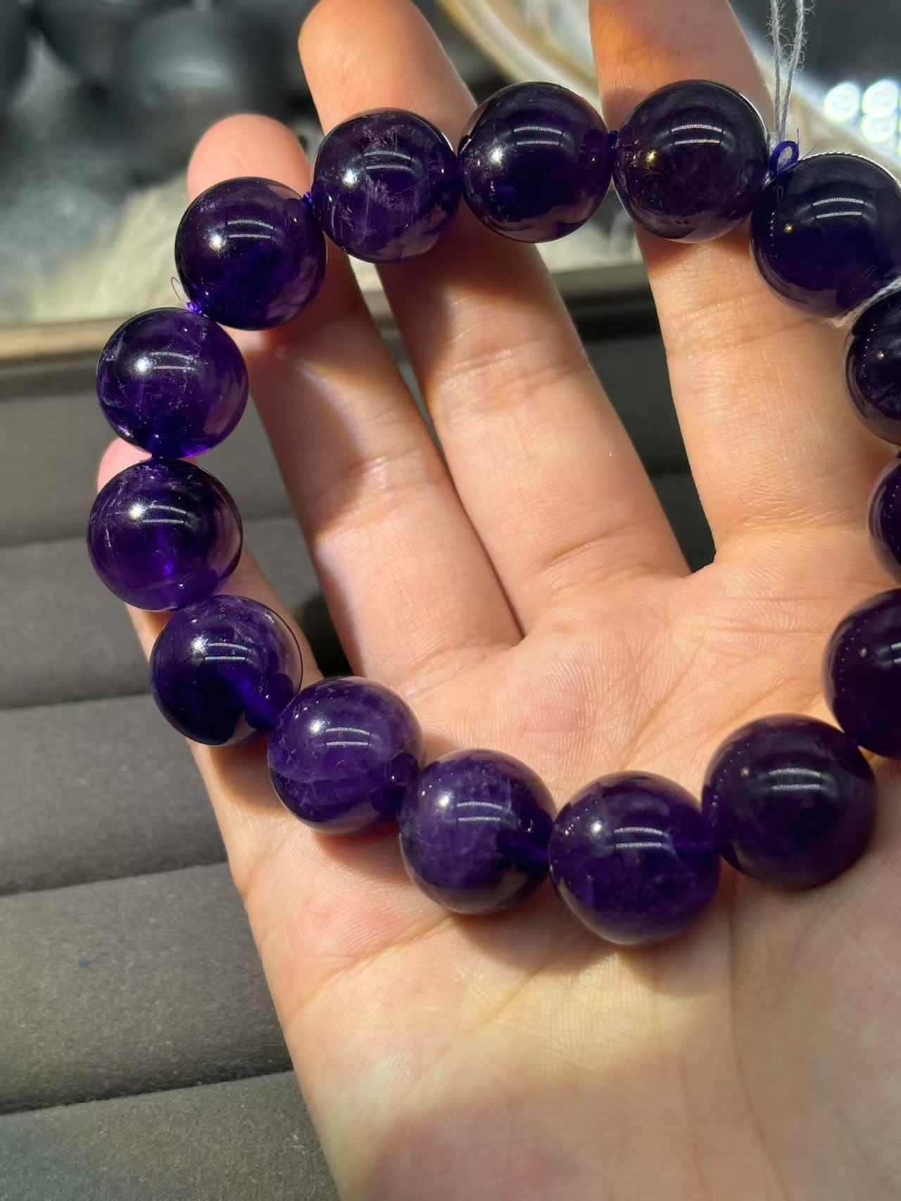 XLSL099 Brazilian Purple bracelet 6/8/10/12mm