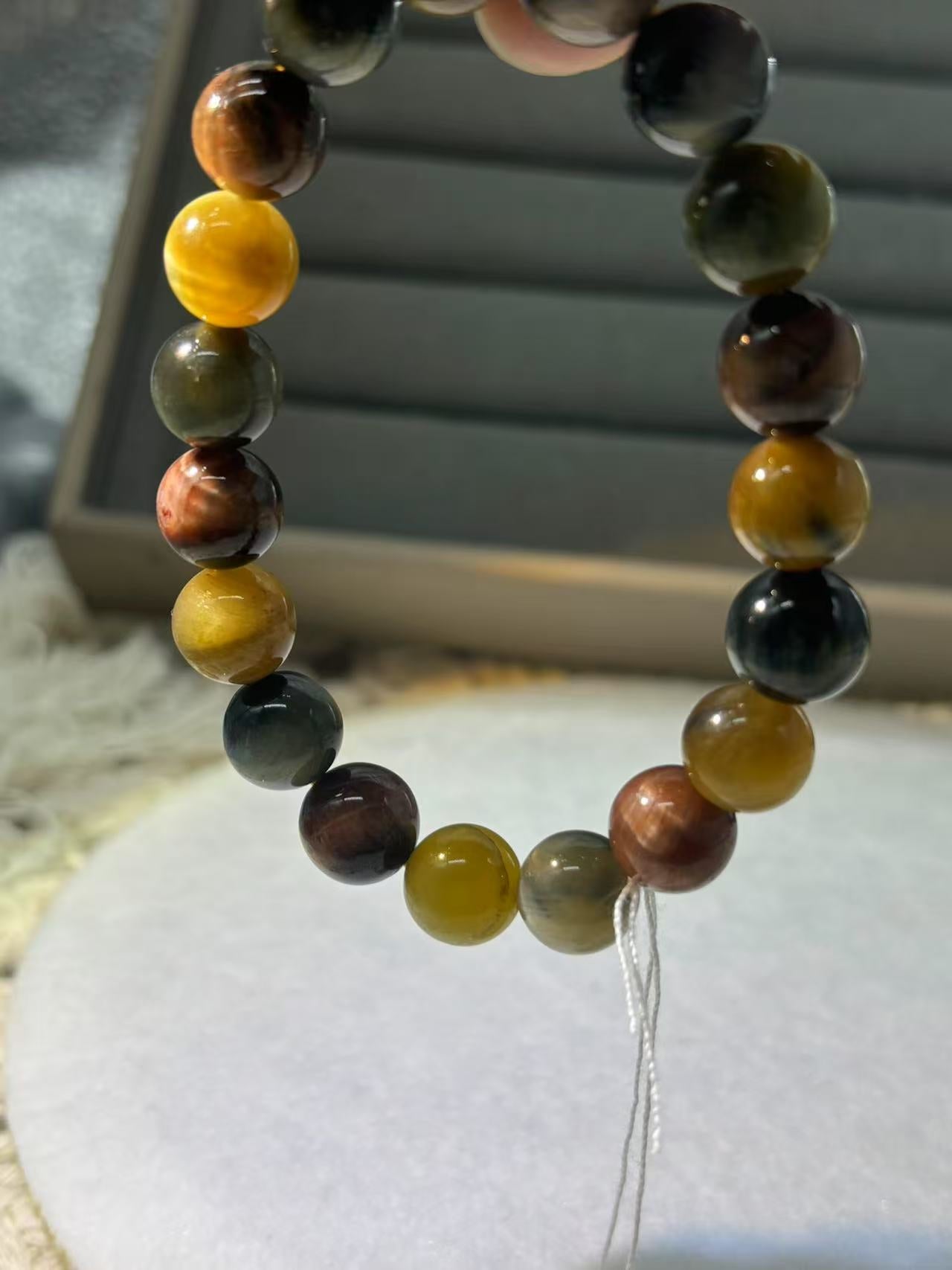 XLSL084 Colorful Tiger bracelet 6/8/10/12mm