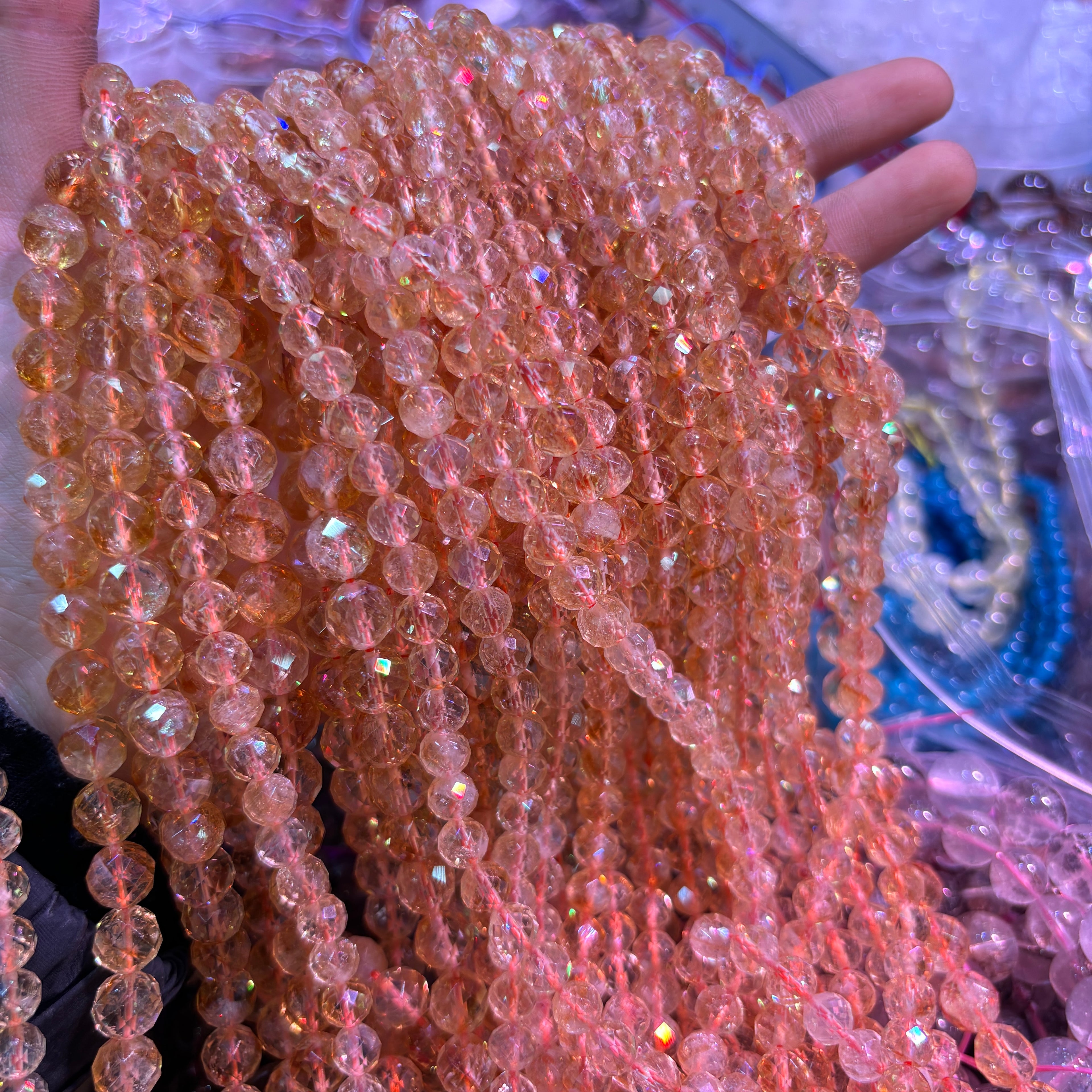 イエローファセット ブレスレット 8/10/12mm