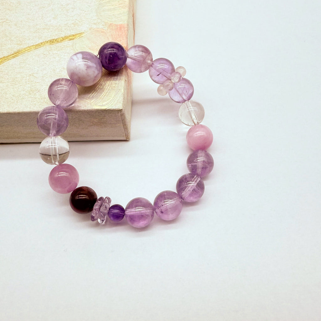 【予約販売商品】OS0003 オリジナルの天然石ブレスレット「平和と愛」