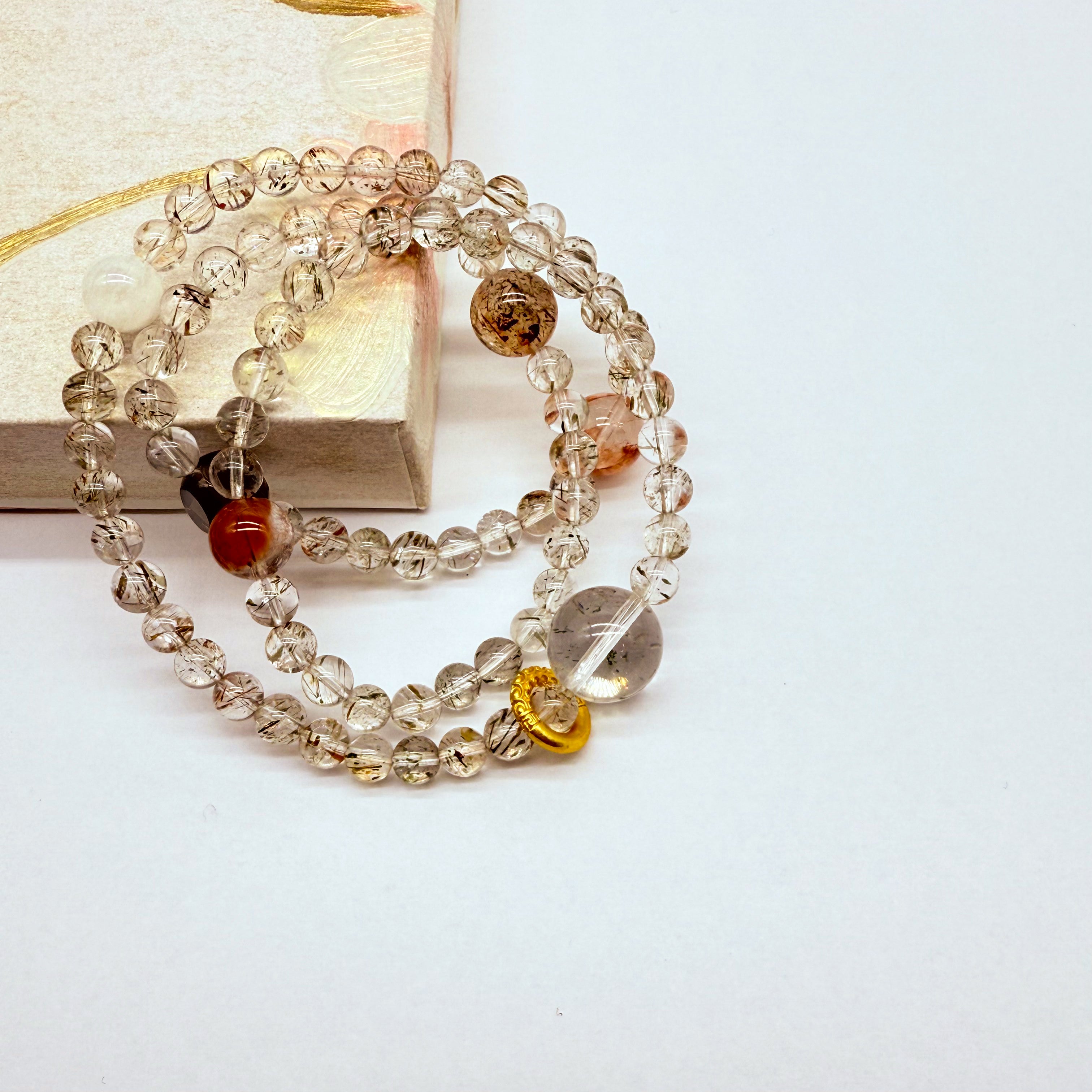 【予約販売商品】OS0008 オリジナルの天然石ブレスレット「自信と守護」