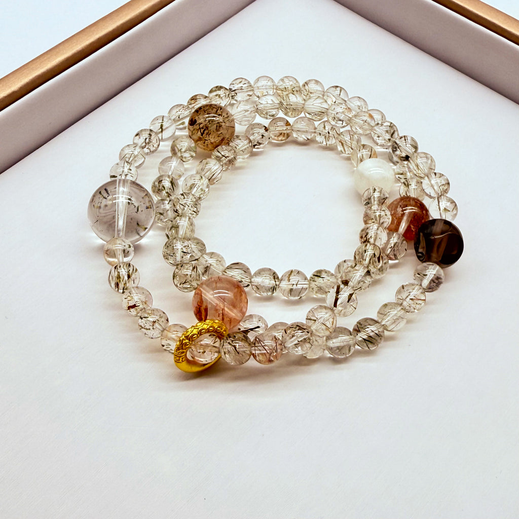 【予約販売商品】OS0008 オリジナルの天然石ブレスレット「自信と守護」