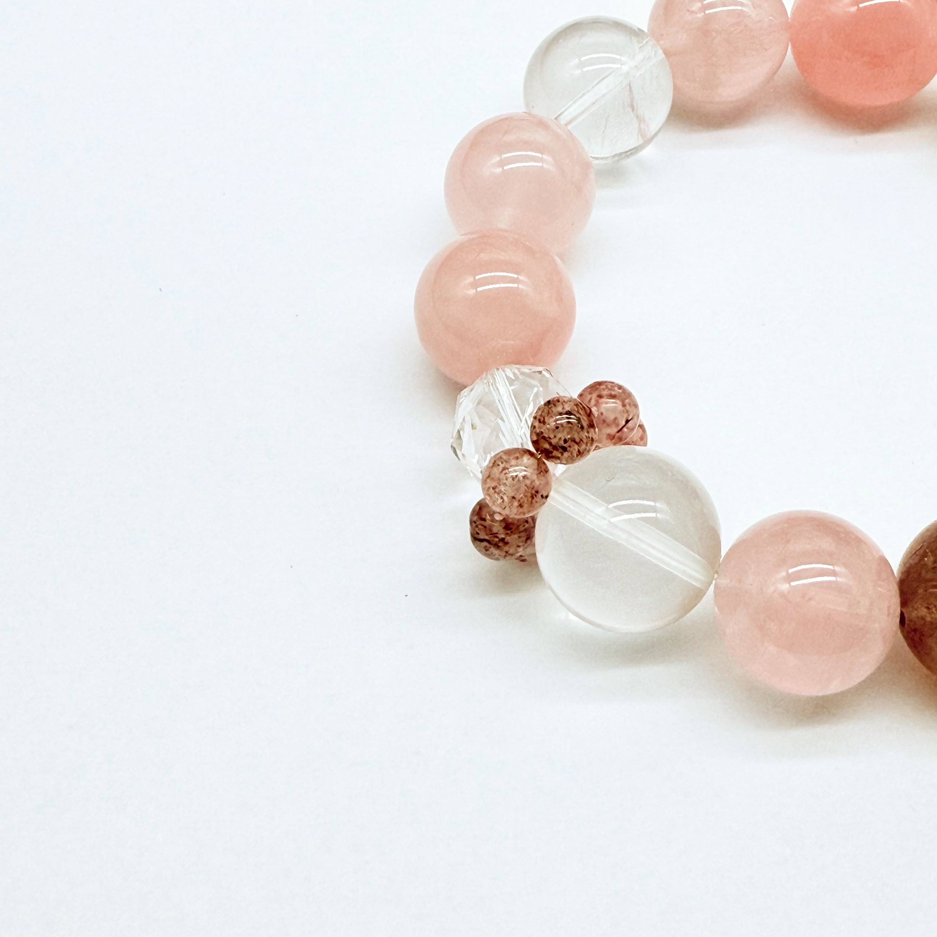 【予約販売商品】OS0001 オリジナルの天然石ブレスレット「愛と幸運」