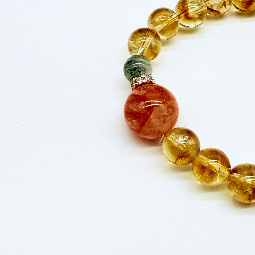 【予約販売商品】OS0002 オリジナルの天然石ブレスレット「繁栄と活力」