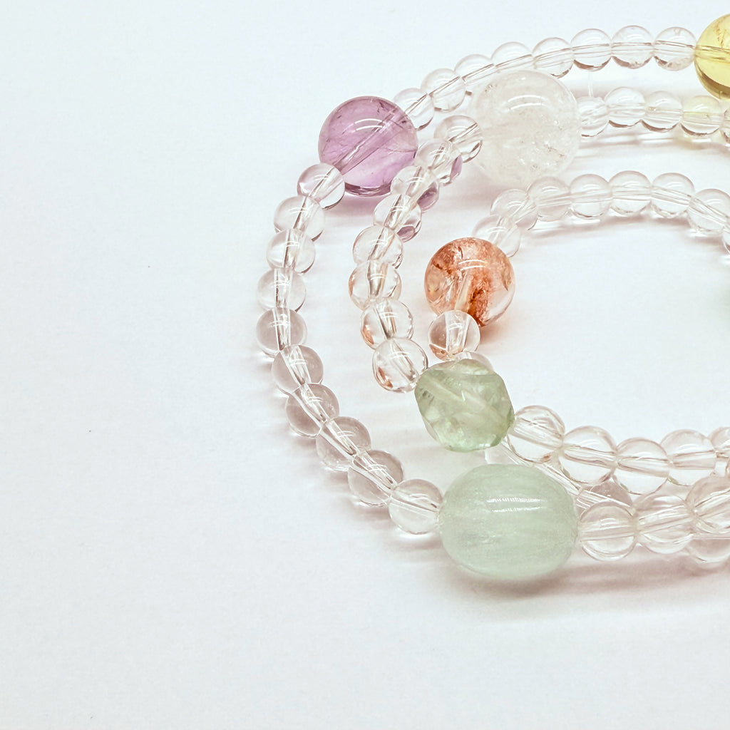 【予約販売商品】OS0009 オリジナルの天然石ブレスレット「多元活力と美好愿景」