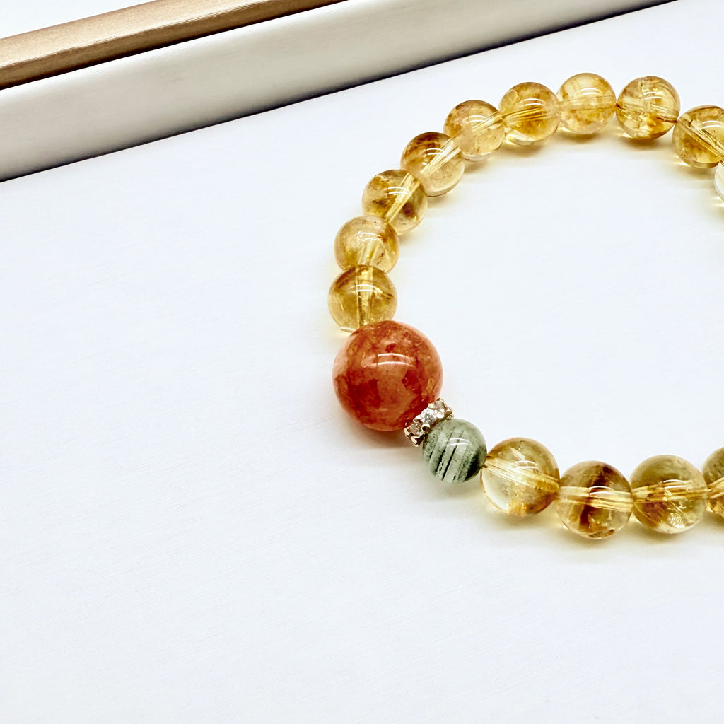 【予約販売商品】OS0002 オリジナルの天然石ブレスレット「繁栄と活力」