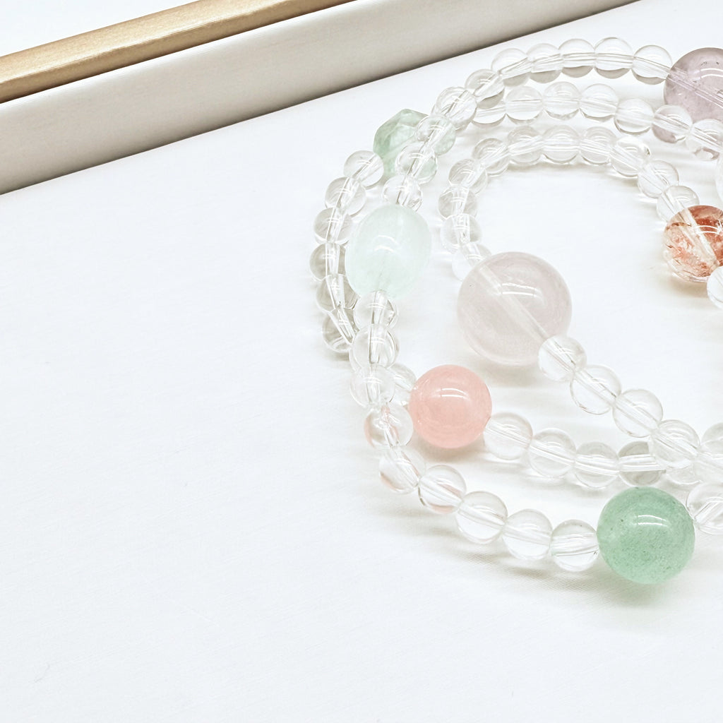 【予約販売商品】OS0009 オリジナルの天然石ブレスレット「多元活力と美好愿景」