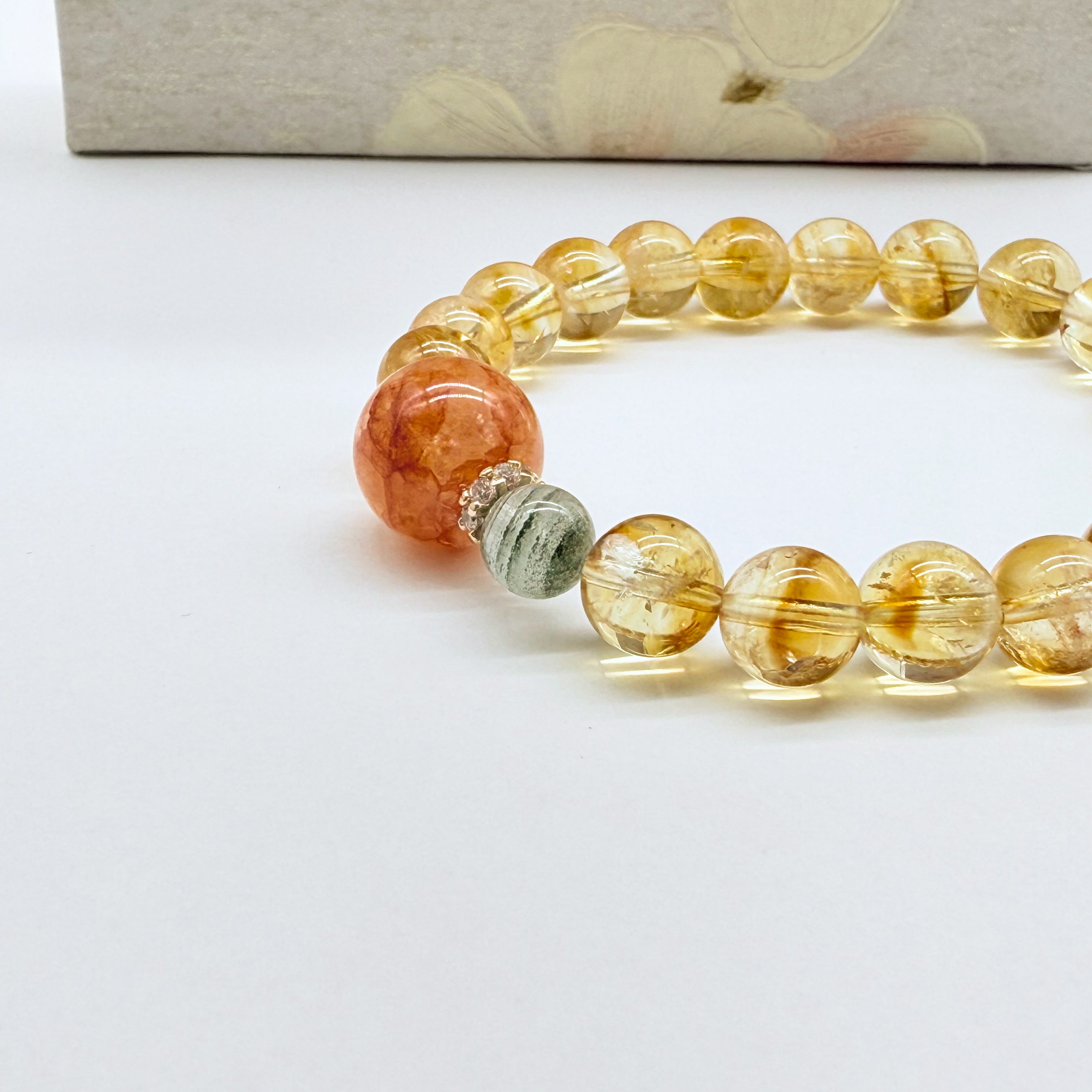 【予約販売商品】OS0002 オリジナルの天然石ブレスレット「繁栄と活力」