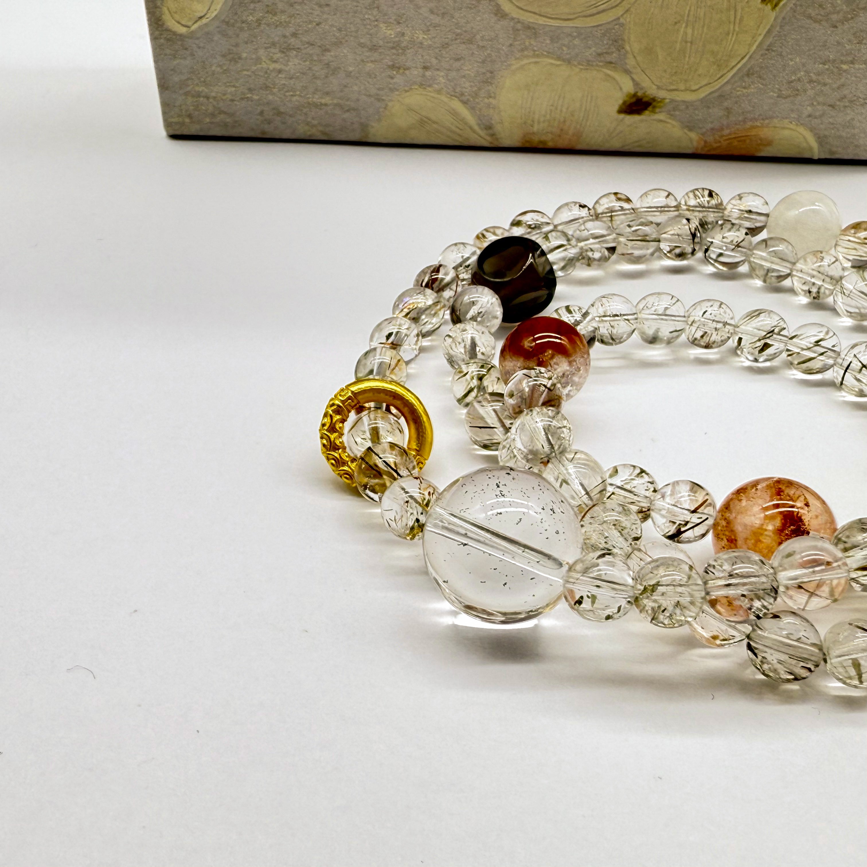 【予約販売商品】OS0008 オリジナルの天然石ブレスレット「自信と守護」