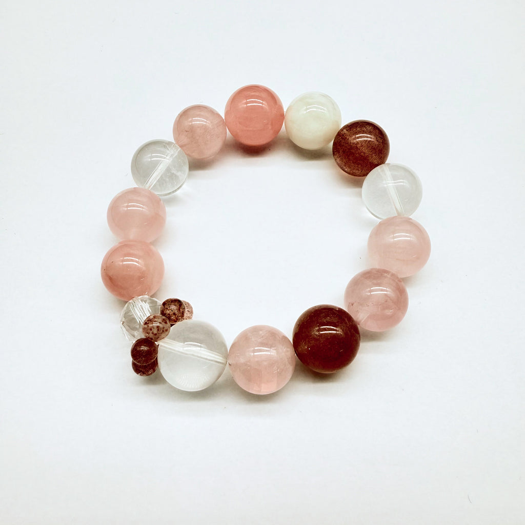 【予約販売商品】OS0001 オリジナルの天然石ブレスレット「愛と幸運」